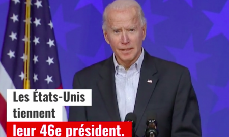 Capture d’écran Joe Vide, élu Président des USA, 7 11 2020