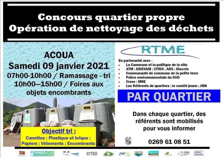 RTME Opération nettoyage des quartiers 01 2021